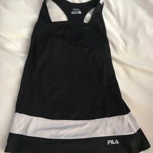 Black racerback tank top